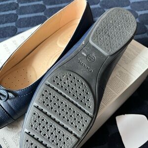 Geox Women's Navy Leather Loafers